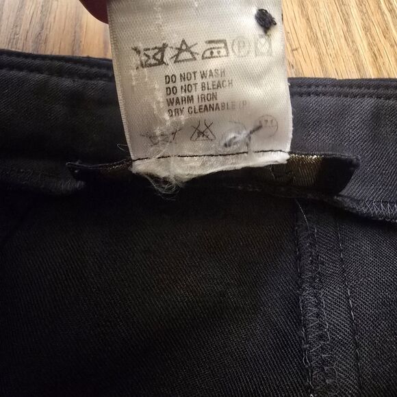 ESCADA Women's Black Wide Leg Wool High-Rise Slacks Waist 28 - Picture 9 of 9